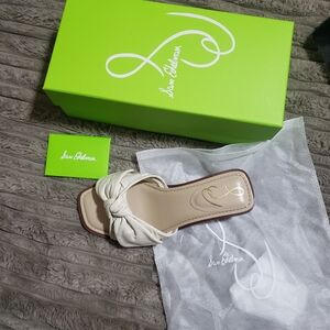 Sam Edelman Ivory Knotted Slide Mule